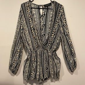 Long Sleeve Short Romper